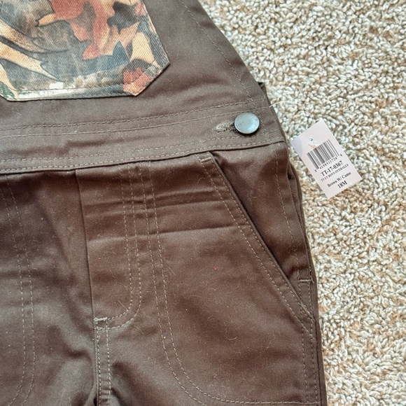 TrueTimber Baby Overalls | 18 Months | Brown Camo Pocket Shortalls Camoflauge - Picture 4 of 6